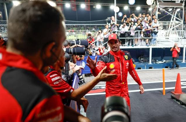 55 Carlos Sainz ESP, Scuderia Ferrari , F1 Grand Prix of Singapore at Marina Bay Street Circuit on September 16, 2023 in Singapore, Singapore Photo by HOCH ZWEI Singapore Singapore