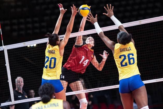 Volleyball, Womens Olympic Quali, Germany - Colombia