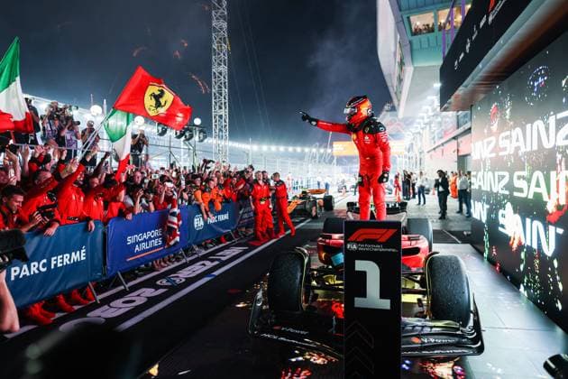 Formula 1, Singapore GP, Winner Carlos Sainz