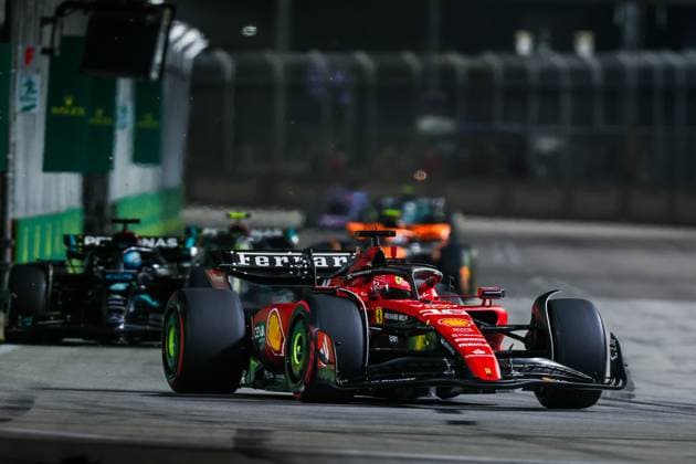 16 Charles Leclerc MCO, Scuderia Ferrari , F1 Grand Prix of Singapore at Marina Bay Street Circuit on September 17, 2023 in Singapore, Singapore Photo by HOCH ZWEI Singapore Singapore