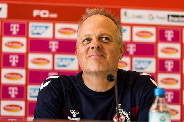GOOGLE PIXEL Womens Bundesliga 1 FC Koeln RB Leipzig 17 09 2023 Daniel Weber coach 1 FC Koeln grinning in press conference GOOGLE PIXEL Womens Bundesliga, 1 FC Koeln RB Leipzig, Koeln, Franz Kremer Stadium on 17 09 2023 DFB REGULATES PROHIBIT ANY USE OF PHOTOGRAPHS AS IMAGE SEQUENCES AND OR QUASI VIDEO Copyright: xBEAUTIFULxSPORTS Wunderlx