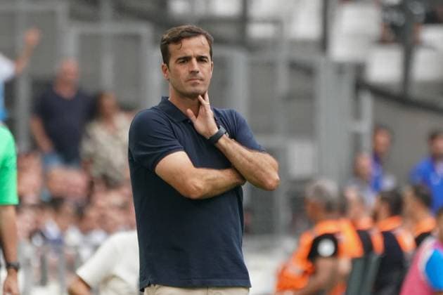 Carles Martinez Novell (entraineur de Toulouse FC) FOOTBALL : Olympique de Marseille vs Toulouse FC - Ligue 1 Uber Eats - Marseille - 17 09 2023 NorbertScanella Panoramic 