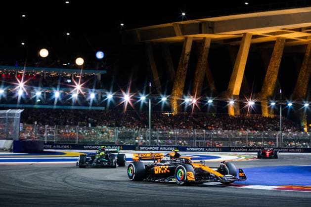4 Lando Norris GBR, McLaren F1 Team , F1 Grand Prix of Singapore at Marina Bay Street Circuit on September 17, 2023 in Singapore, Singapore Photo by HOCH ZWEI Singapore Singapore