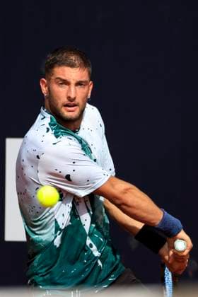 TENNIS - ATP, Tennis Herren Layjet Open BAD WALTERSDORF,AUSTRIA,18.SEP.23 - TENNIS - ATP Challenger Tour, Layjet Open. Image shows Andrea Picchione (ITA).  GEPAxpictures xMarioxBuehner-Weinrauch