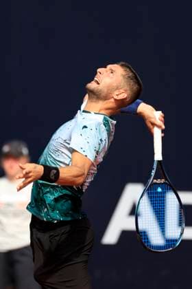TENNIS - ATP, Tennis Herren Layjet Open BAD WALTERSDORF,AUSTRIA,18.SEP.23 - TENNIS - ATP Challenger Tour, Layjet Open. Image shows Andrea Picchione (ITA).  GEPAxpictures xMarioxBuehner-Weinrauch