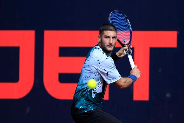 TENNIS - ATP, Tennis Herren Layjet Open BAD WALTERSDORF,AUSTRIA,18.SEP.23 - TENNIS - ATP Challenger Tour, Layjet Open. Image shows Andrea Picchione (ITA).  GEPAxpictures xMarioxBuehner-Weinrauch
