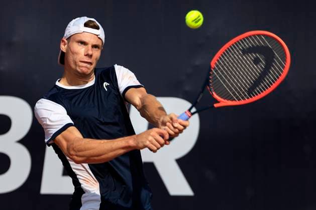 TENNIS - ATP, Tennis Herren Layjet Open BAD WALTERSDORF,AUSTRIA,18.SEP.23 - TENNIS - ATP Challenger Tour, Layjet Open. Image shows Sandro Kopp (AUT).  GEPAxpictures xMarioxBuehner-Weinrauch