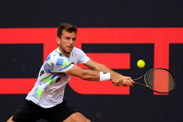 TENNIS - ATP, Tennis Herren Layjet Open BAD WALTERSDORF,AUSTRIA,18.SEP.23 - TENNIS - ATP Challenger Tour, Layjet Open. Image shows Ergi Kirkin (TUR).  GEPAxpictures xMarioxBuehner-Weinrauch
