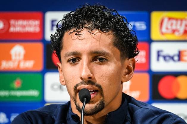 September 18, 2023, Poissy, France, France: MARQUINHOS of PSG during a Paris Saint-Germain press conference, PK, Pressekonferenz at Campus PSG on September 18, 2023 in Poissy near Paris, France. Poissy France - ZUMAm308 20230918_zsp_m308_010 Copyright: xMatthieuxMirvillex