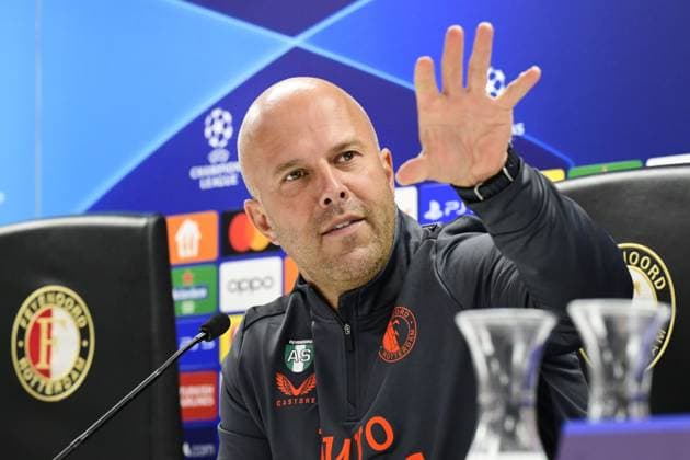 Football, CL, Feyenoord Rotterdam, Press conference