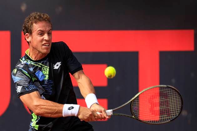 TENNIS - ATP, Tennis Herren Layjet Open BAD WALTERSDORF,AUSTRIA,18.SEP.23 - TENNIS - ATP Challenger Tour, Layjet Open. Image shows Roberto Carballes Baena (ESP).  GEPAxpictures xMarioxBuehner-Weinrauch