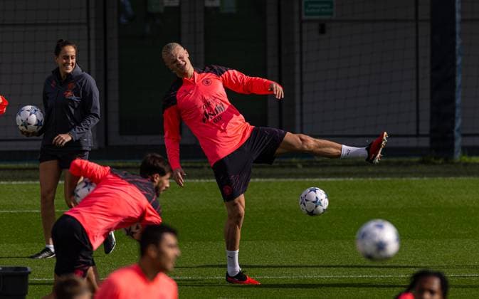 Football, CL, Manchester City, Training