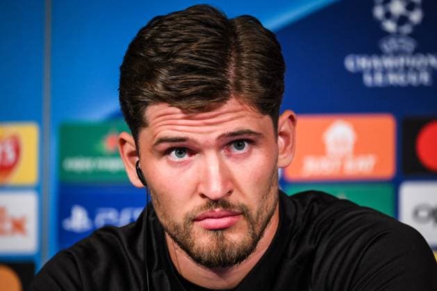 September 18, 2023, Paris, France, France: Gregor KOBEL of Borussia Dortmund during a Borussia Dortmund press conference, PK, Pressekonferenz at Parc des Princes Stadium on September 18, 2023 in Paris, France. Paris France - ZUMAm308 20230918_zsp_m308_026 Copyright: xMatthieuxMirvillex