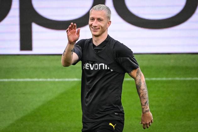September 18, 2023, Paris, France, France: Marco REUS of Borussia Dortmund during a Borussia Dortmund training session at Parc des Princes Stadium on September 18, 2023 in Paris, France. Paris France - ZUMAm308 20230918_zsp_m308_031 Copyright: xMatthieuxMirvillex