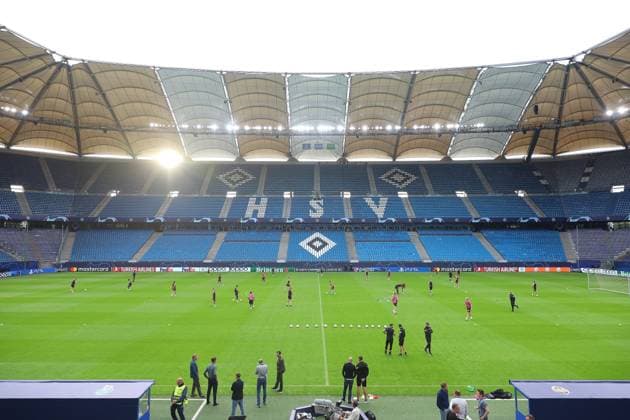 Football, CL, Shakhtar Donetsk, Training at Hamburg Volksparkstadion