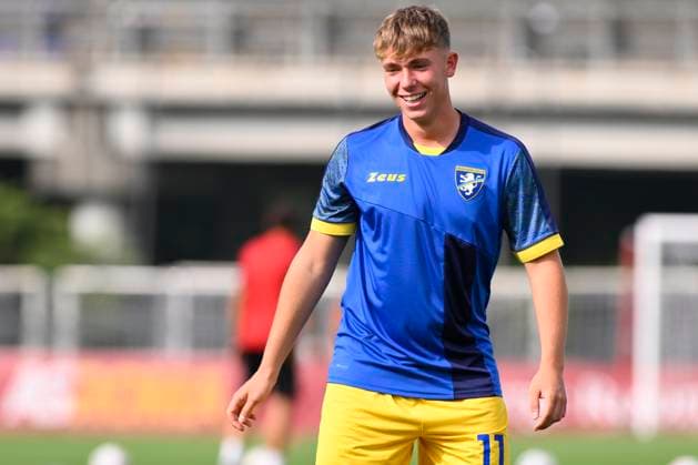 A.S. Roma v Frosinone Calcio - Under 19 Championship Christian Totti of Frosinone Calcio U19 during the 3rd day of Under 19 Championship between A.S. Roma - Frosinone Calcio on September 18, 2023 at the Tre Fontane Stadium in Rome, Italy. Rome Italy Italy  Copyright: xDomenicoxCippitellix originalFilename:cippitelli-asromavs230918_nplf2.jpg