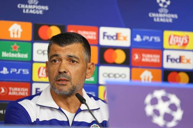 Soccer men season 2023 2024 UEFA Champions League 1 matchday I press conference I FC Porto I 18 09 2023 SÃ rgio Conceicao coach, FC Porto in focus Hamburg Volksparkstadion Hamburg Germany Copyright: xLobecax xHenningxRohlfsx