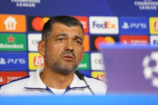 Soccer men season 2023 2024 UEFA Champions League 1 matchday I press conference I FC Porto I 18 09 2023 SÃ rgio Conceicao coach, FC Porto speaks Hamburg Volksparkstadion Hamburg Germany Copyright: xLobecax xHenningxRohlfsx