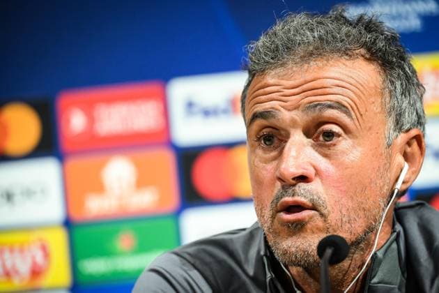 September 18, 2023, Poissy, France, France: Luis ENRIQUE of PSG during a Paris Saint-Germain press conference, PK, Pressekonferenz at Campus PSG on September 18, 2023 in Poissy near Paris, France. Poissy France - ZUMAm308 20230918_zsp_m308_055 Copyright: xMatthieuxMirvillex