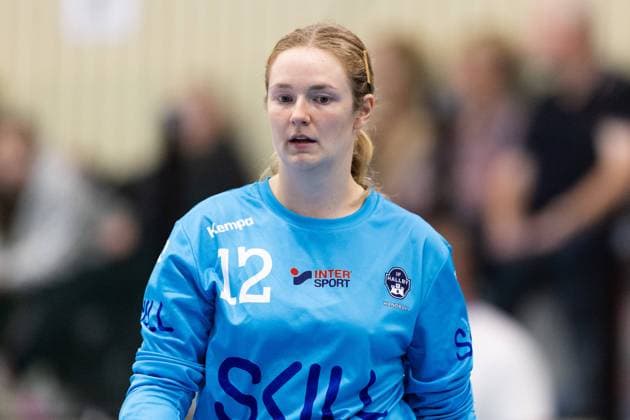230918 Hallbys goalkeeper Christina Lövgren Hallberg during the handball match in Handbollsligan dam between Önnered and Hallby on September 18, 2023 in Gothenburg, Sweden.  Copyright: MICHAELxERICHSEN BB230918MI108