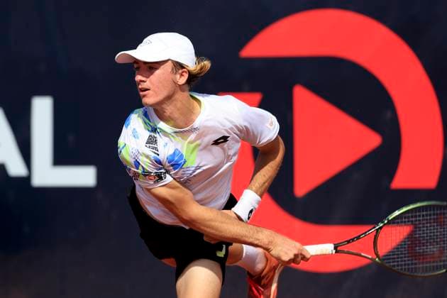 TENNIS - ATP, Tennis Herren Layjet Open BAD WALTERSDORF,AUSTRIA,19.SEP.23 - TENNIS - ATP Challenger Tour, Layjet Open. Image shows Lukas Neumayer (AUT).  GEPAxpictures xMarioxBuehner-Weinrauch