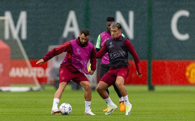 Football, CL, Manchester United Training