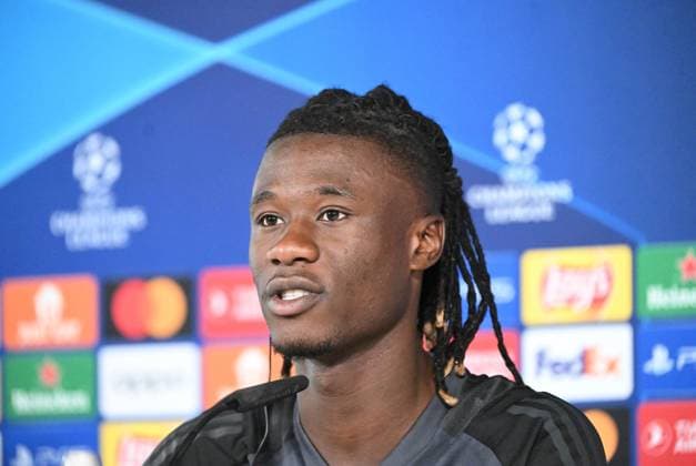 Football, Men, 2023 2024 season, Champions League Group C, Matchday 1 , Real Madrid 1 FC Union Berlin, Real press conference the day before the match in Real Madrid City, Eduardo Camavinga Real Madrid , 19 09 2023, Copyright: xMatthiasxKochx
