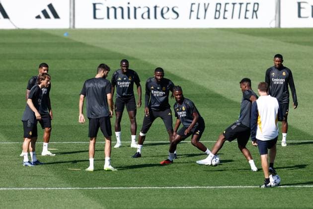 Football, CL, Real Madrid Training