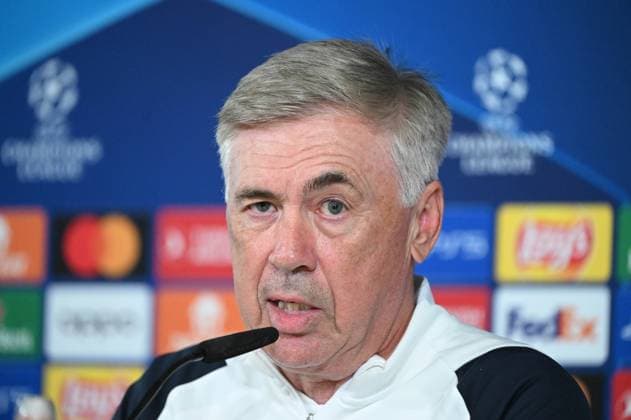 Football, Men, 2023 2024 season, Champions League Group C, Matchday 1 , Real Madrid 1 FC Union Berlin, Real press conference the day before the match in Real Madrid City, coach Carlo Ancelotti Real Madrid , 19 09 2023, Copyright: xMatthiasxKochx