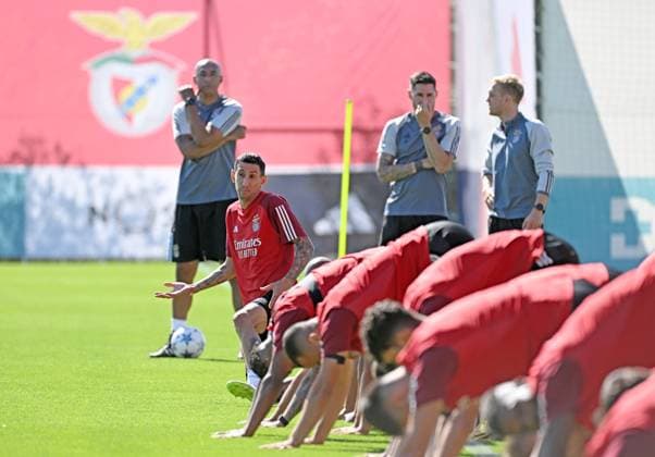 SOCCER - UEFA CL, Benfica vs RBS LISBON,PORTUGAL,19.SEP.23 - SOCCER - UEFA Champions League, group stage, SL Benfica vs Red Bull Salzburg, preview, training Benfica. Image shows Angel Di Maria (Benfica).  GEPAxpictures xZedxJameson