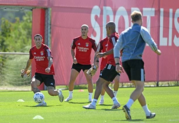 SOCCER - UEFA CL, Benfica vs RBS LISBON,PORTUGAL,19.SEP.23 - SOCCER - UEFA Champions League, group stage, SL Benfica vs Red Bull Salzburg, preview, training Benfica. Image shows Angel Di Maria (Benfica).  GEPAxpictures xZedxJameson