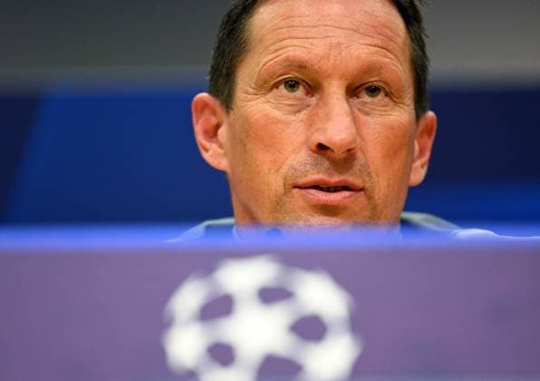 SOCCER - UEFA CL, Benfica vs RBS LISBON,PORTUGAL,19.SEP.23 - SOCCER - UEFA Champions League, group stage, SL Benfica vs Red Bull Salzburg, preview, press conference, PK, Pressekonferenz Benfica. Image shows head coach Roger Schmidt (Benfica).  GEPAxpictures xZedxJameson