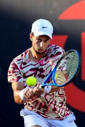 TENNIS - ATP, Tennis Herren Layjet Open BAD WALTERSDORF,AUSTRIA,19.SEP.23 - TENNIS - ATP Challenger Tour, Layjet Open. Image shows Adrian Andreev (BUL).  GEPAxpictures xMarioxBuehner-Weinrauch