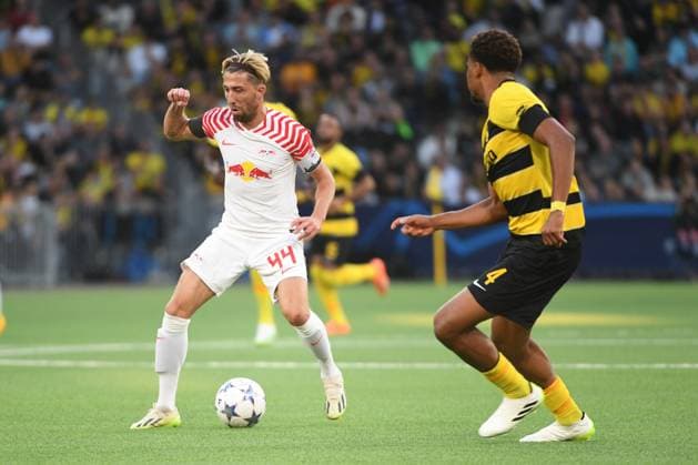 19 09 2023, Bern, Wankdorf, UEFA Champions League Young Boys Leipzig, 44 Kevin Kampl Leipzig vs 4 Aurele Amenda Young Boys Bern Wankdorf Bern Switzerland Copyright: xJustPictures.ch ManuelxWinterbergerx jp-de-MaWi-19.09.23_MWI_7223