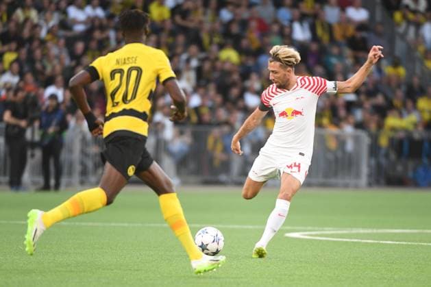 19 09 2023, Bern, Wankdorf, UEFA Champions League Young Boys Leipzig, 44 Kevin Kampl Leipzig vs 20 Cheikh Niasse Young Boys Bern Wankdorf Bern Switzerland Copyright: xJustPictures.ch ManuelxWinterbergerx jp-de-MaWi-19.09.23_MWI_7203