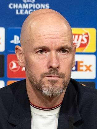 Erik ten Hag Head Coach Head Coach, Manchester United FC GER, Press conference before the match FC Bayern Muenchen vs Manchester United FC, Football, Championsleague, Season 2023 2024, 19 09 2023 DFL DFB REGULATES PROHIBIT ANY USE OF PHOTOGRAPHS as IMAGE SEQUENCES and or QUASI VIDEO GER, Press conference before the match FC Bayern Muenchen vs Manchester United FC, Football, Championsleague, Season 2023 2024, 19 09 2023 Muenchen Copyright: xEibner-Pressefoto HeikexFeinerx EP_HFR