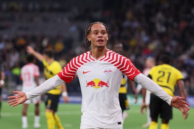 Bern RB Leipzig Champions League Bern, 19 09 2023, Wankdorf Stadium, Football , UEFA Champions League, Group G , Matchday 1, Young Boys Bern vs RB Leipzig , In picture Xavi Simons RB Leipzig , Photo intended for editorial use only , UEFA regulations prohibit any use of photographs as image sequences and or quasi video ,
