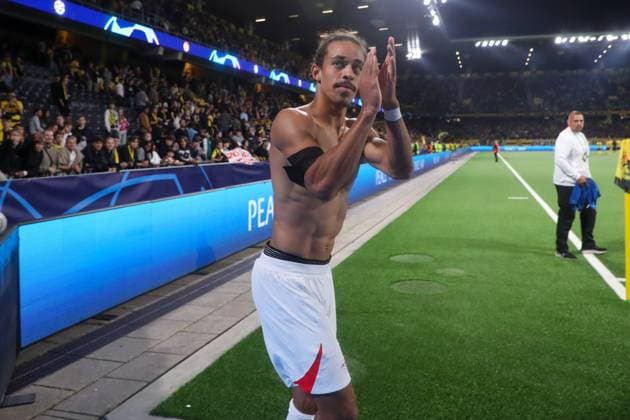 Bern RB Leipzig Champions League Bern, 19 09 2023, Wankdorf Stadium, Football , UEFA Champions League, Group G , Matchday 1, Young Boys Bern vs RB Leipzig , Pictured Yussuf Poulsen 9, RB Leipzig , Photo intended for editorial use only , UEFA regulations prohibit any use of photographs as image sequences and or quasi video ,
