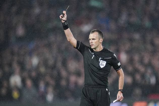 ROTTERDAM, 19Ã09-2023, Stadium Feijenoord De Kuip , Champions League , season 2023 2024, Feyenoord - Celtic , referee Irfan Peljto Feyenoord - Celtic  x22411627x Copyright: