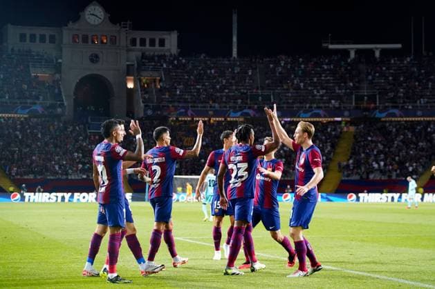 Editorial use only FC Barcelona, Barca v Royal Antwerp FC, UEFA Champions League match, Group H, date 1. Football, Lluis Companys Stadium, Barcelona, Spain - 196 Sept 2023 Editorial use only  Copyright: xBaguxBlanco Shutterstockx 14109927x