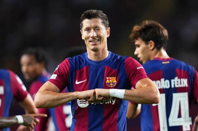 Editorial use only FC Barcelona, Barca v Royal Antwerp FC, UEFA Champions League match, Group H, date 1. Football, Lluis Companys Stadium, Barcelona, Spain - 196 Sept 2023 Editorial use only  Copyright: xBaguxBlanco Shutterstockx 14109927aa