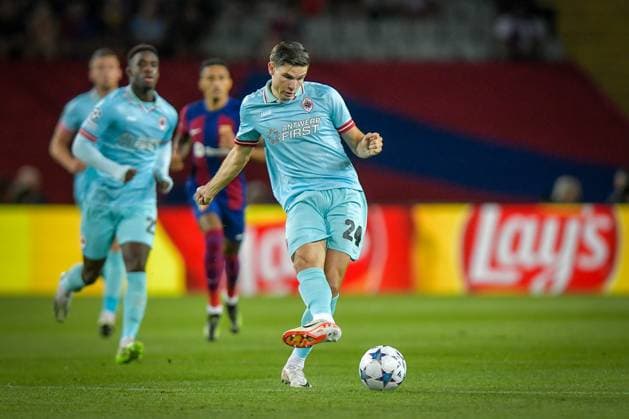 Jurgen Ekkelenkamp Antwerp during a UEFA Champions League first match between FC Barcelona and Royal Antwerp at Estadi Olimpic Lluis Companys, in Barcelona, ,Spain on September 19, 2023 Photo Felipe Mondino Copyright: x@FELIPExMONDINOx