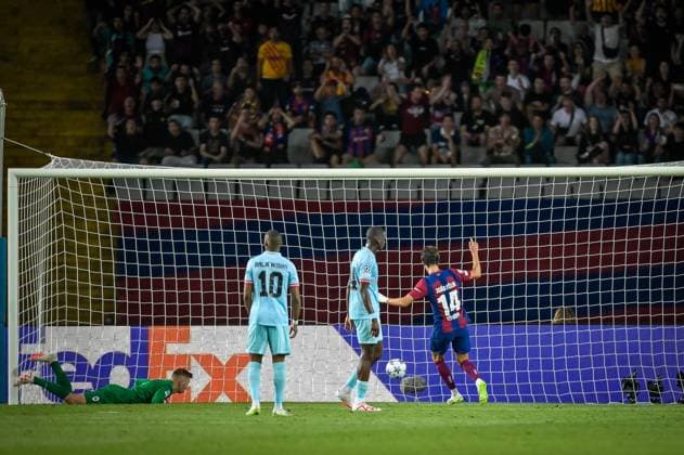 Joao Felix FC Barcelona during a UEFA Champions League first match between FC Barcelona and Royal Antwerp at Estadi Olimpic Lluis Companys, in Barcelona, ,Spain on September 19, 2023 Photo Felipe Mondino Copyright: x@FELIPExMONDINOx