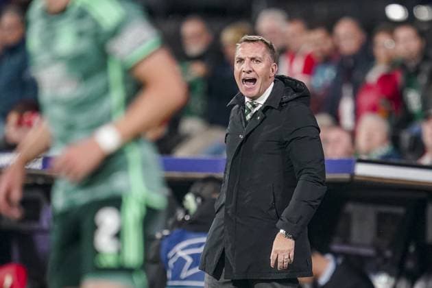 ROTTERDAM, 19Ã09-2023, Stadium Feijenoord De Kuip , Champions League , season 2023 2024, Feyenoord - Celtic , Celtic manager Brendan Rodgers Feyenoord - Celtic  x22412457x Copyright: