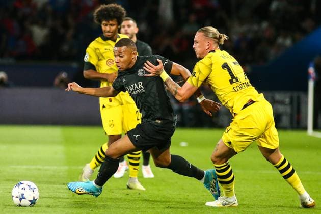 Paris Saint-Germain v Borussia Dortmund: Group F - UEFA Champions League 2023 24 Mbappe Lottin Kylian of Paris St Germain During the UEFA Champions League match between Paris St Germain and Borussia Dortmund, in Paris, France, on September 19, 2023. Paris France  Copyright: xIbrahimxEzzatx originalFilename:ezzat-parisstg230919_nplF3.jpg