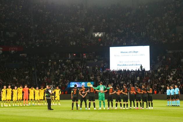 Paris Saint-Germain v Borussia Dortmund: Group F - UEFA Champions League 2023 24 Players of Paris St Germain line-up During the UEFA Champions League match between Paris St Germain and Borussia Dortmund, in Paris, France, on September 19, 2023. Paris France  Copyright: xIbrahimxEzzatx originalFilename:ezzat-parisstg230919_npnXM.jpg