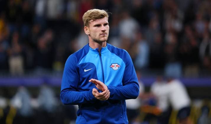 Bern RB Leipzig Champions League Bern, 19 09 2023, Wankdorf Stadium, Football , UEFA Champions League, Group G , Matchday 1, Young Boys Bern vs RB Leipzig 1 3 1 1 , Pictured Timo Werner 11, RB Leipzig , Photo intended for editorial use only , UEFA regulations prohibit any use of photographs as image sequences and or quasi video , Picture Point