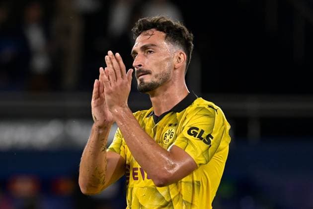 LIGUE DES CHAMPIONS PSG DORTMUND julien mattia MAXPPP - Paris 19 09 2023 Mats Hummels lors du premier match du groupe F de la Ligue des Champion entre le PSG et le Borussia Dortmund au Parc des Princes, le 19 Septembre 2023 Paris 09 19 2023 first match of Group F of the Champions League between PSG and Borussia Dortmund at the Parc des Princes Paris Ile de France France  Copyright: xMAXPPPxjulienxmattiax 2803 2803