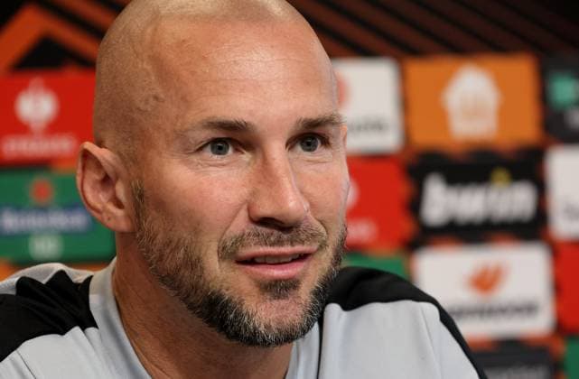 SOCCER - UEFA EL, Sturm vs Sporting GRAZ,AUSTRIA,20.SEP.23 - SOCCER - UEFA Europa League, group stage, SK Sturm Graz vs Sporting CP, preview, press conference, PK, Pressekonferenz Sturm. Image shows head coach Christian Ilzer (Sturm).  GEPAxpictures xHansxOberlaender