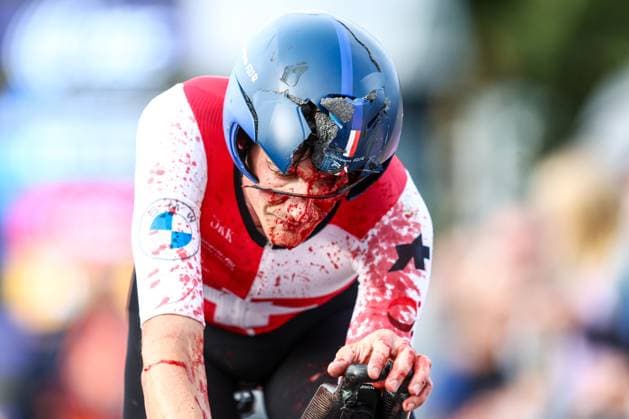 Bilder des Jahres 2023, Sport 09 September Sport Themen der Woche KW38 Sport Bilder des Tages EMMEN - Stefan Kung in action during the individual time trials for men on the first day of the European Cycling Championships. ANP VINCENT JANNINK xVIxANPxSportx xxANPxIVx 478782242 originalFilename: 478782242.jpg